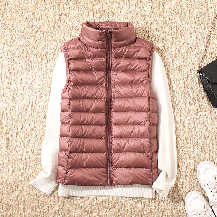 June - New Vest with White Duck Feathers