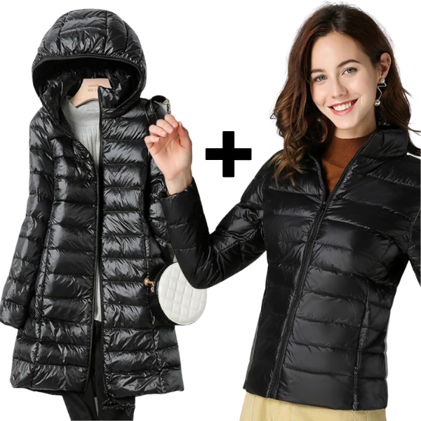 Megan - Ultralight Jacket & Long Jacket with White Duck Feathers