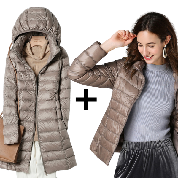 Megan - Ultralight Jacket & Long Jacket with White Duck Feathers