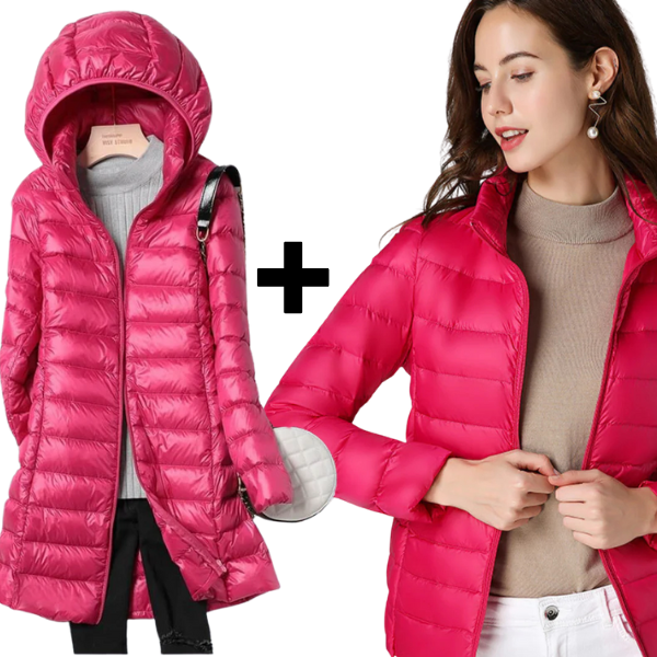 Megan - Ultralight Jacket & Long Jacket with White Duck Feathers