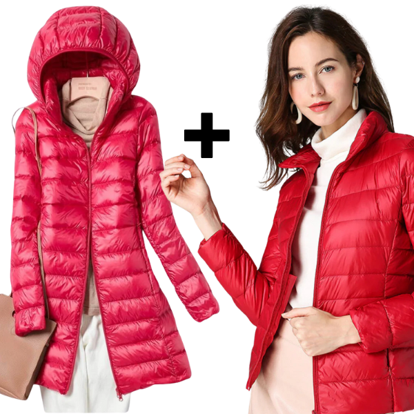 Megan - Ultralight Jacket & Long Jacket with White Duck Feathers